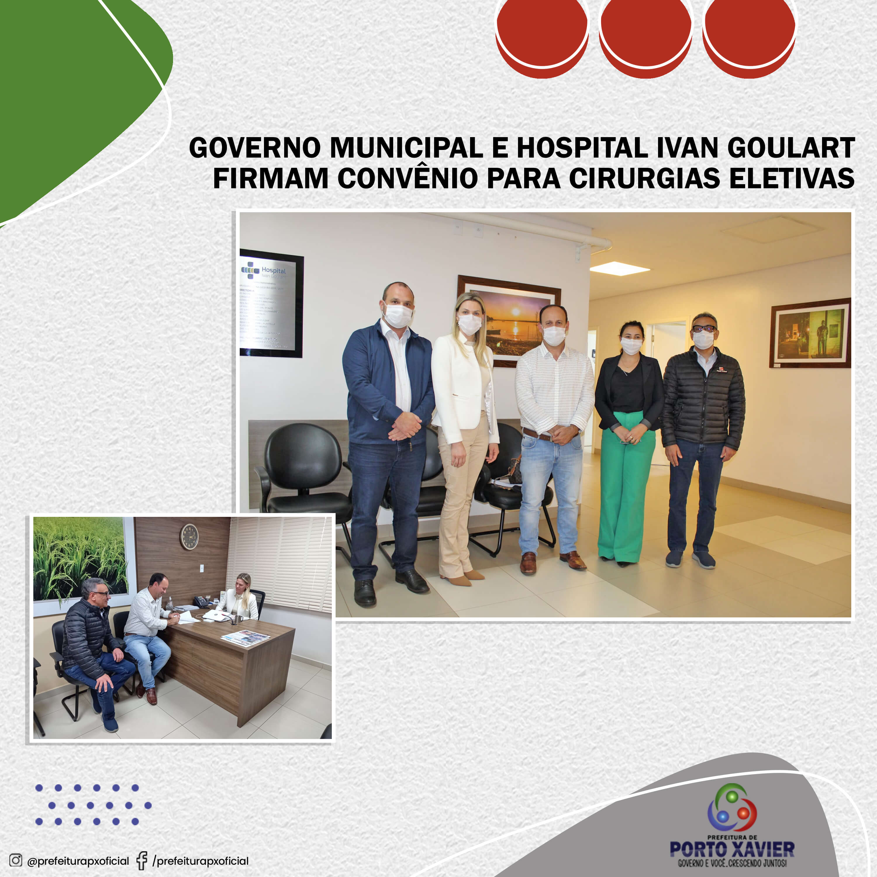 GOVERNO MUNICIPAL E HOSPITAL IVAN GOULART FIRMAM CONVÊNIO PARA CIRURGIAS ELETIVAS